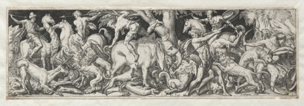 Combats and Triumphs No. 6. Etienne Delaune (French, 1518/19-c. 1583). Engraving