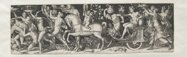 Combats and Triumphs No. 5:  The Triumph of Bacchus. Etienne Delaune (French, 1518/19-c. 1583).