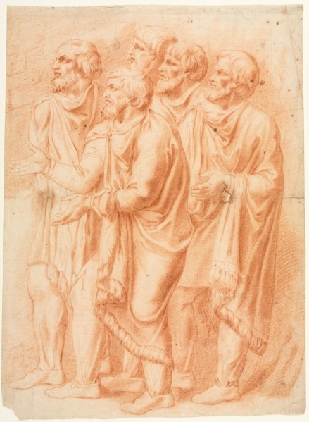 The Suppliants, 18th century?. France, 18th century (?). Red chalk; sheet: 35.1 x 25.9 cm (13 13/16