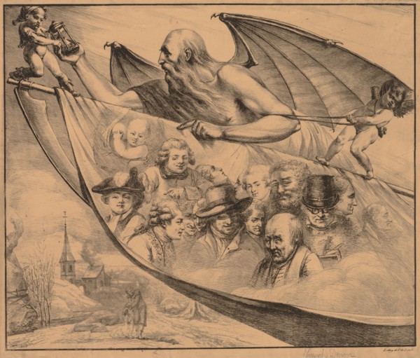 Allegory:  Portraits of the Artist at Different Ages, 1818. Dominique Vivant Denon (French,