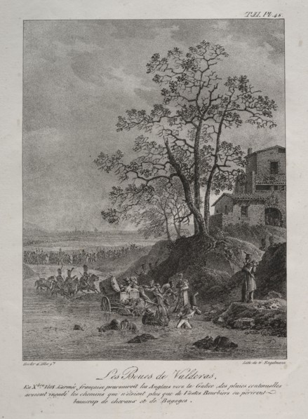 Spanish Campaign:  The Mires of Valderas, Province of Leon. Baron Louis Albert Guillain Bacler