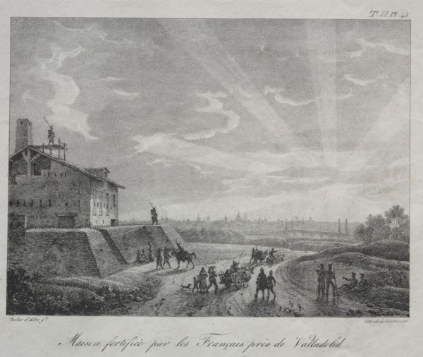 Spanish Campaign:  A Building Fortified by the French near Valladolid. Baron Louis Albert Guillain