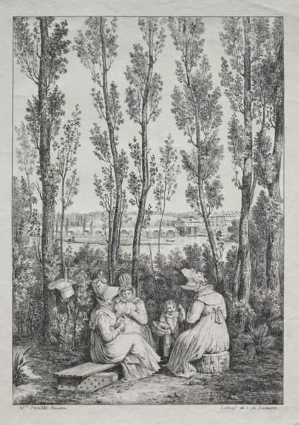 The Picnic. After Alexandre Moitte (French, 1750-1828), Charles Philibert Lasteyrie du Saillant