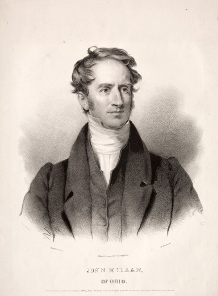 John McLean of Ohio, 1832. Albert Newsam (American, 1809-1864). Lithograph