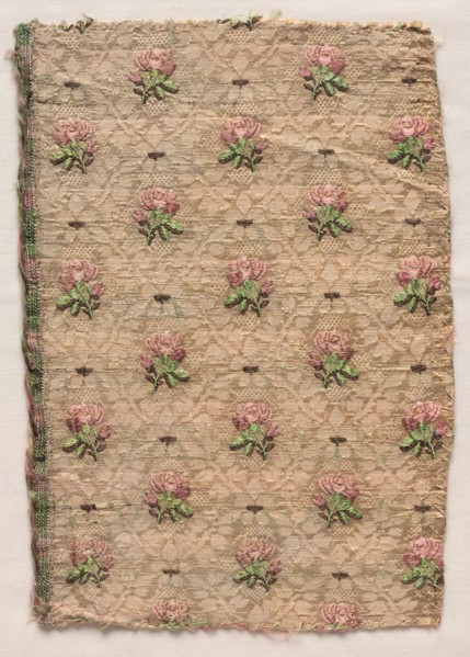 Textile Fragment, 1774-1793. France, late 18th century, Period of Louis XVI (1774-1793). Droguets