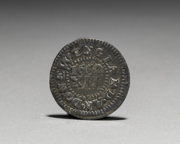 Pine Tree Shilling (reverse), 1652. John Hull (American, 1624-1683), Robert Sanderson (American,
