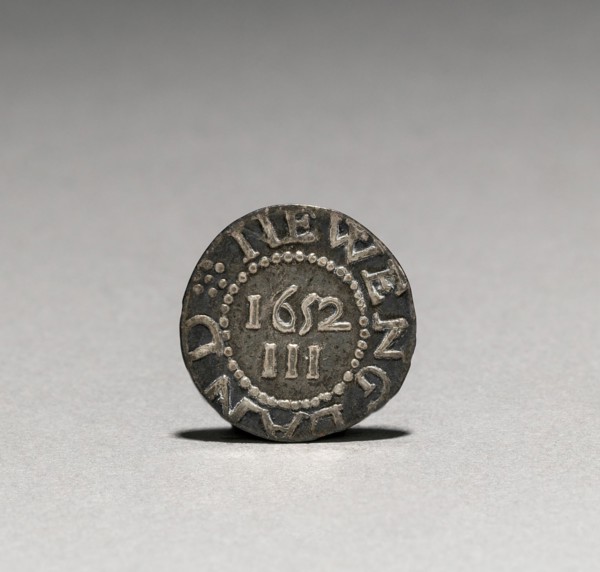 Pine Tree Three Pence (reverse), 1652. John Hull (American, 1624-1683), Robert Sanderson (American,