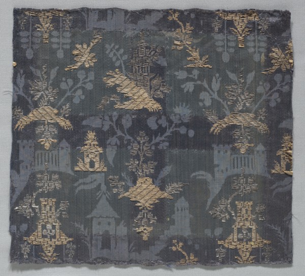 Brocaded Damask, 18th century (?). Italy or Spain, 18th century (?). Damask, brocaded; silk and