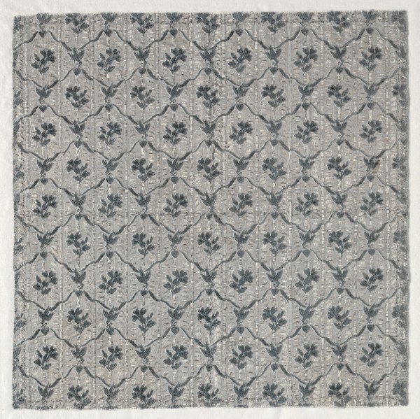 Length of Brocaded Silk and Chenille, 1723-1774. France, late 18th century, Period of Louis XV