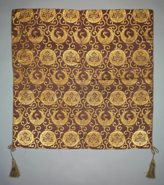 Brocaded Silk, 1800s. Japan, 19th century. Silk, metallic thread; average: 68 x 68 cm (26 3/4 x 26