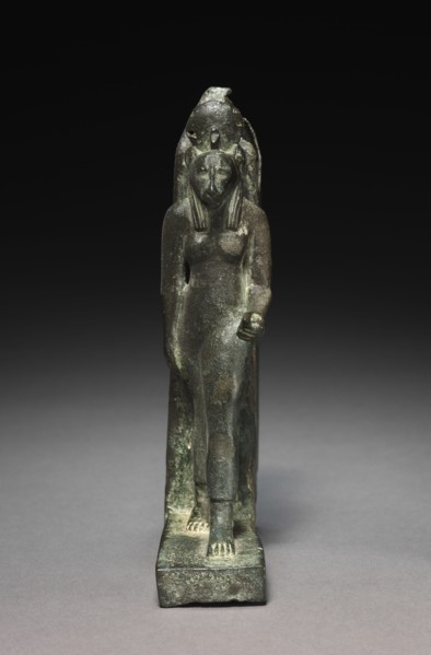 Statuette of Sekhmet, 664-525 BC. Egypt, Late Period, Dynasty 26 or later. Bronze, figure solid