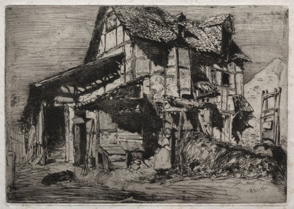 Twelve Etchings from Nature:  The Unsafe Tenement, 1858. James McNeill Whistler (American,