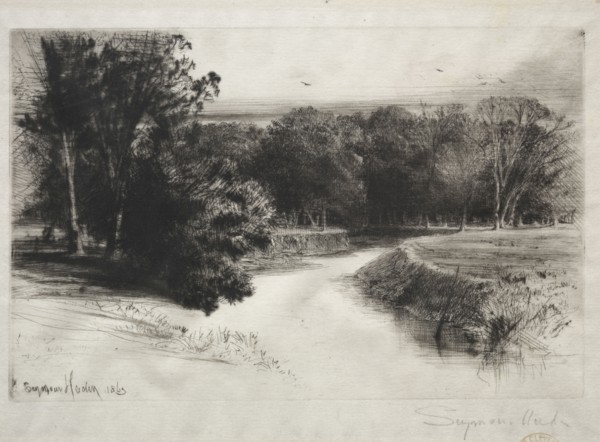 A Sunset in Ireland, 1863. Francis Seymour Haden (British, 1818-1910). Drypoint