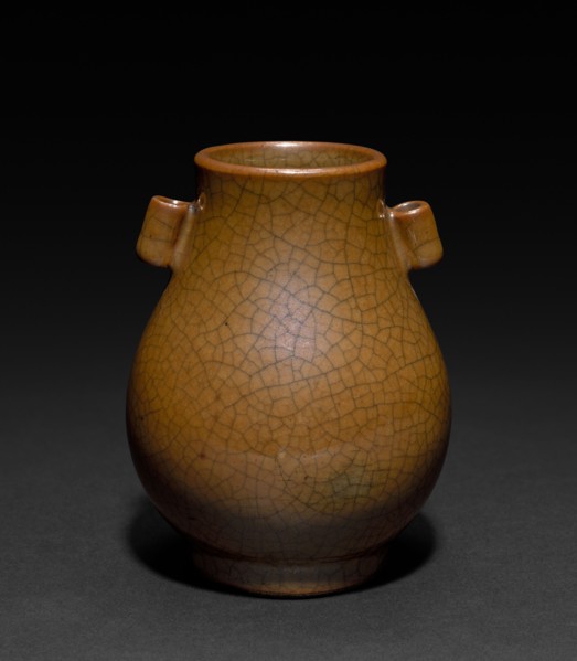 Pear-shaped Jar, 1662-1722. China, Qing dynasty (1644-1911), Kangxi reign (1661-1722). Porcelain;