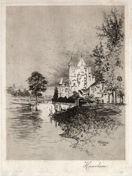 Haarlem, 1884. Joseph Pennell (American, 1857-1926). Etching