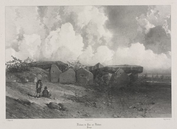 Voyages pittoresques et romantiques dans l'ancienne France: Bretagne: Dolmen de Parc-ar-Colmen, c.
