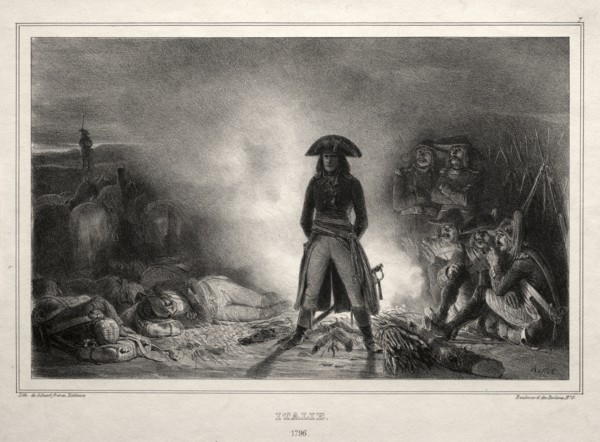 Album for 1836:  Italy, 1796, Napoleon Bonaparte, 1836. Auguste Raffet (French, 1804-1860).