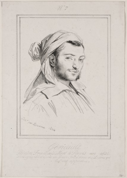 Theodore Gericault, 1824. Achille Devéria (French, 1800-1857). Lithograph