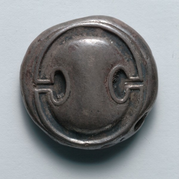 Stater, 379-338 BC. Greece, Boeotia, Thebes, 4th century BC. Silver; diameter: 3 cm (1 3/16 in.).