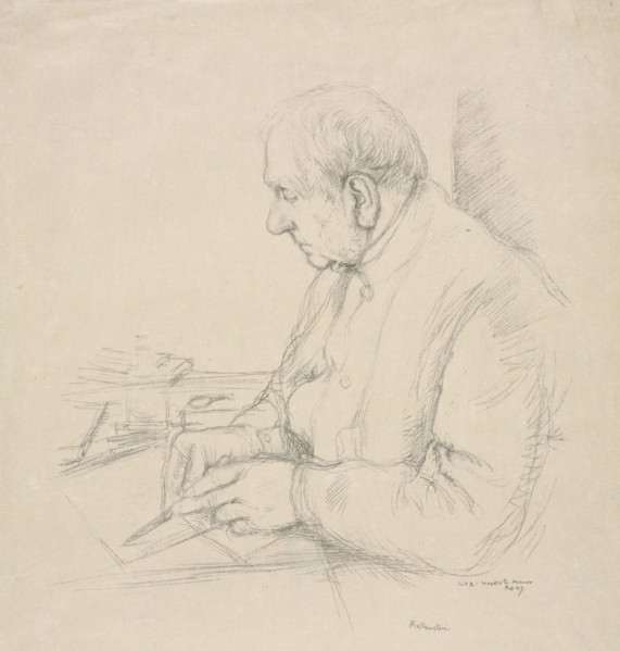 Sir Francis Seymour Haden, 1897. William Rothenstein (British, 1872-1945). Lithograph