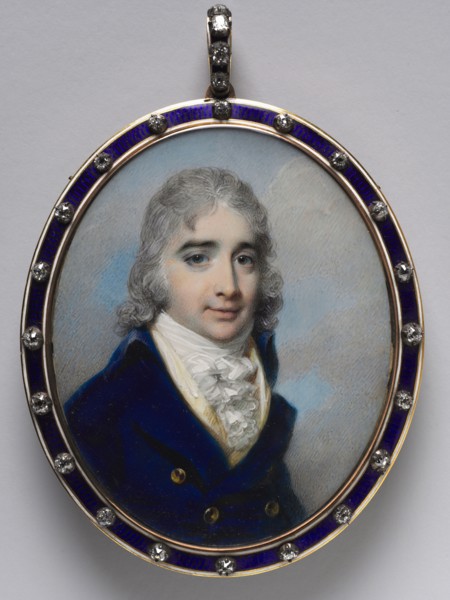 Portrait of a Man, c. 1800. George Engleheart (British, 1752-1829). Watercolor on ivory, in a later