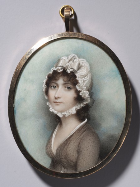 Portrait of a Woman , late 1790s. Andrew Plimer (British, 1763-1837). Watercolor on ivory in a gold