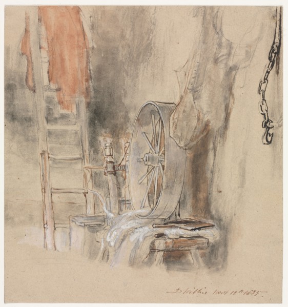 Study for "The Peep-O’-Day Boys’ Cabin, in the West of Ireland" ("The Sleeping Whiteboy"), 1835.