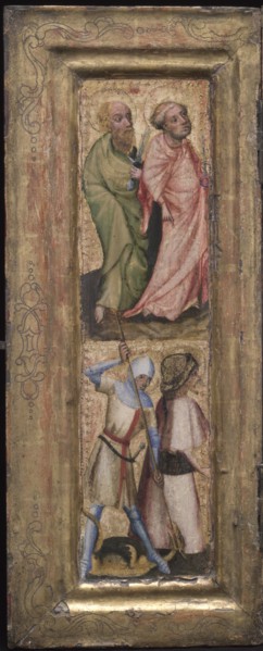 St. Peter and St. Paul; St. George and St. James the Greater, c. 1424. Austria, Salzburg, 15th