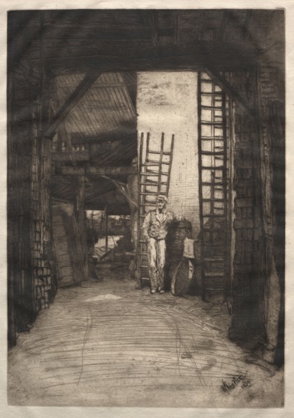 The Lime-burner, 1859. James McNeill Whistler (American, 1834-1903). Etching