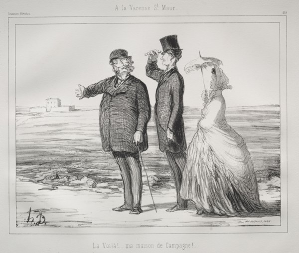 Published in le Boulevard (11 May 1862): At Varenne, Saint-Maur: Behold!  My House in the Country,