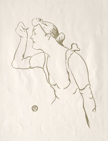 Paula Brébion, 1893. Henri de Toulouse-Lautrec (French, 1864-1901). Lithograph