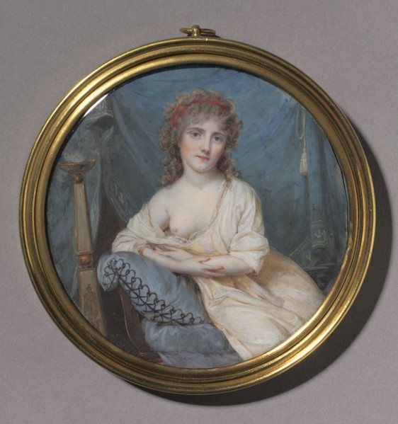 Portrait of a Woman Reclining on a Sofa, c. 1804. Jean-Antoine Laurent (French, 1763-1832).