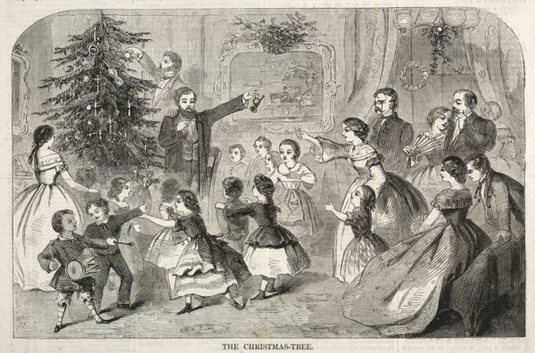 The Christmas Tree, 1858. Winslow Homer (American, 1836-1910). Wood engraving