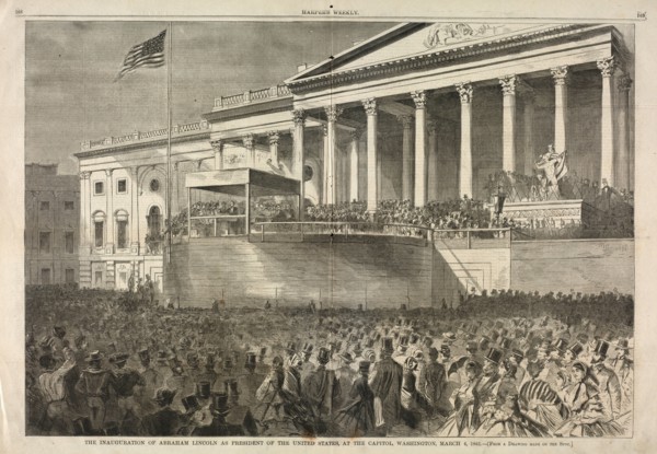 The Inauguration of Abraham Lincoln as President of the United States, at the Capitol, Washington,