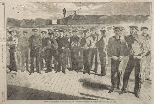 Crew of the United States Steam-Sloop "Colorado,"  Shipped at Boston, June 1861, 1861. Winslow