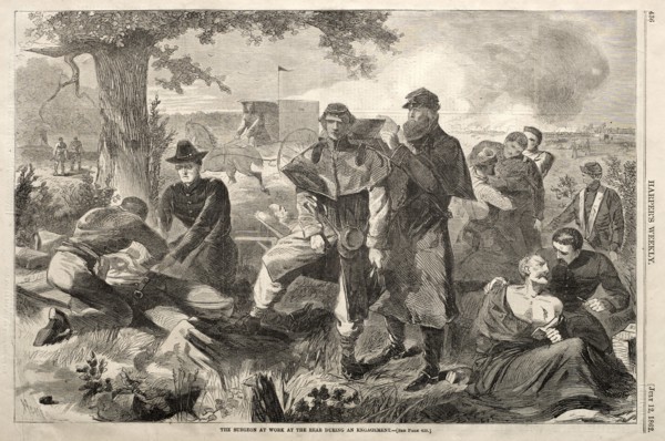 The Surgeon at Work at the Rear during an Engagement, 1862. Winslow Homer (American, 1836-1910).