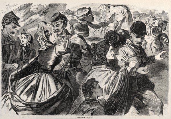 Home from the War, 1863. Winslow Homer (American, 1836-1910). Wood engraving