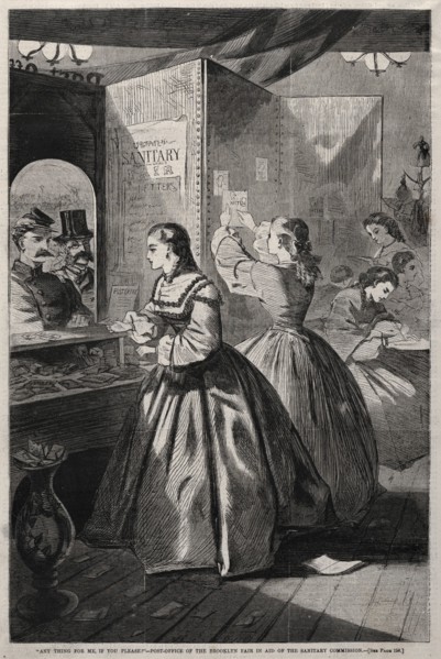 "Any Thing for Me, If you Please?" - Post-Office of the Brooklyn Fair in Aid of the Sanitary