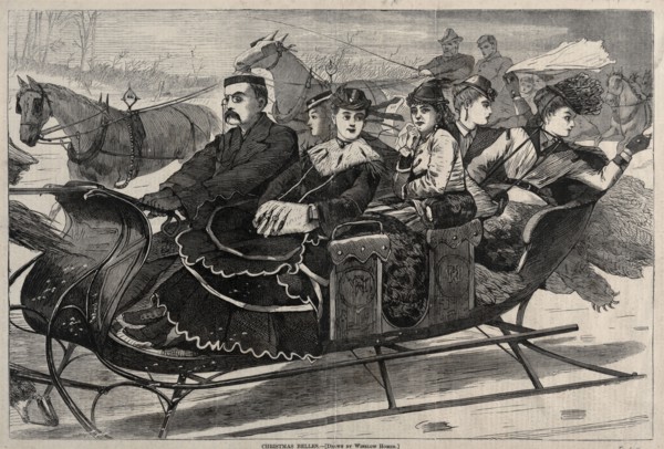 Christmas Belles, 1869. Winslow Homer (American, 1836-1910). Wood engraving