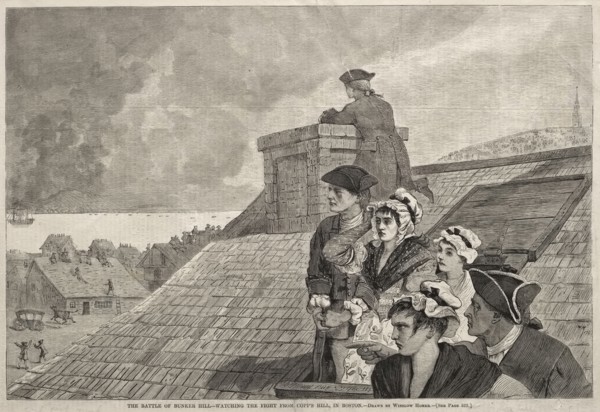 The Battle of Bunker Hill - Watching the Fight from Copp's Hill, in Boston, 1875. Winslow Homer