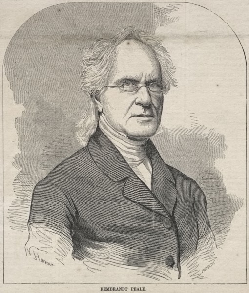 Rembrandt Peale, 1857. Winslow Homer (American, 1836-1910). Wood engraving