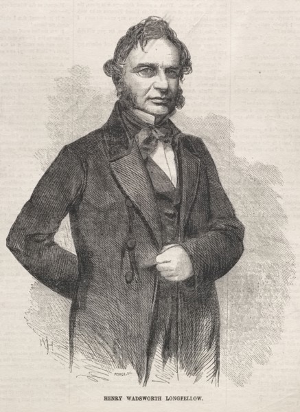 Henry Wadsworth Longfellow, 1858. Winslow Homer (American, 1836-1910). Wood engraving