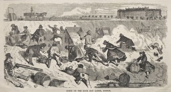 Scene on the Back Bay Lands, Boston, 1859. Winslow Homer (American, 1836-1910). Wood engraving