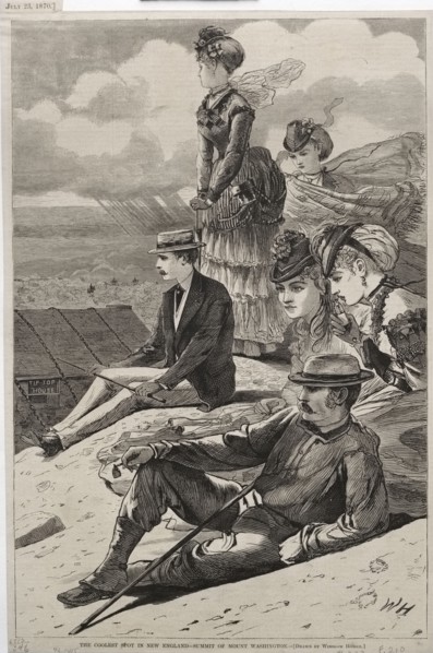 The Coolest Spot in New England - Summit of Mount Washington, 1870. Winslow Homer (American,