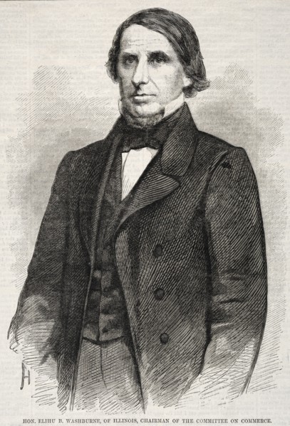 Hon. Elihu B. Washburne, of Illinois, Chairman of the Committee on Commerce, 1860. Winslow Homer
