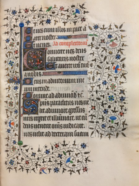 Book of Hours (Use of Paris): Decorated Initial, c. 1420. Follower of Boucicaut Master (French,