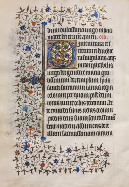 Book of Hours (Use of Paris): Decorated Initial, c. 1420. Follower of Boucicaut Master (French,
