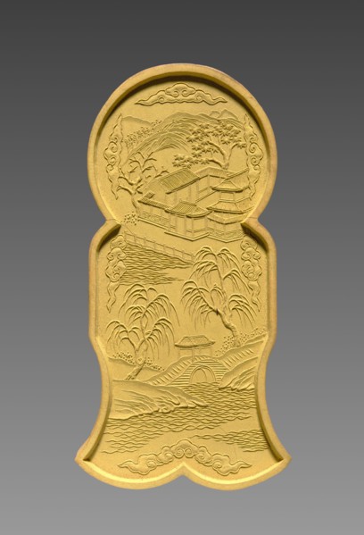 Ink Cake, 1736-95. China, Qing Dynasty (1644-1911), Qianlong reign (1736-95). Ink cake; overall: 9