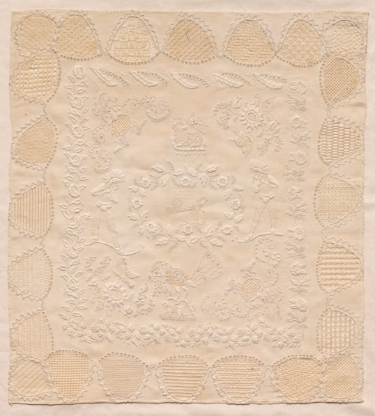 Sampler, 1800s. Mexico, 19th century. Embroidery; average: 38.1 x 41.9 cm (15 x 16 1/2 in.).
