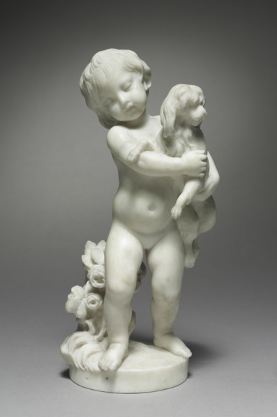 Faithful Love, 1800s. After Augustin Pajou (French, 1730-1809). Marble; without base: 26 x 10.9 x